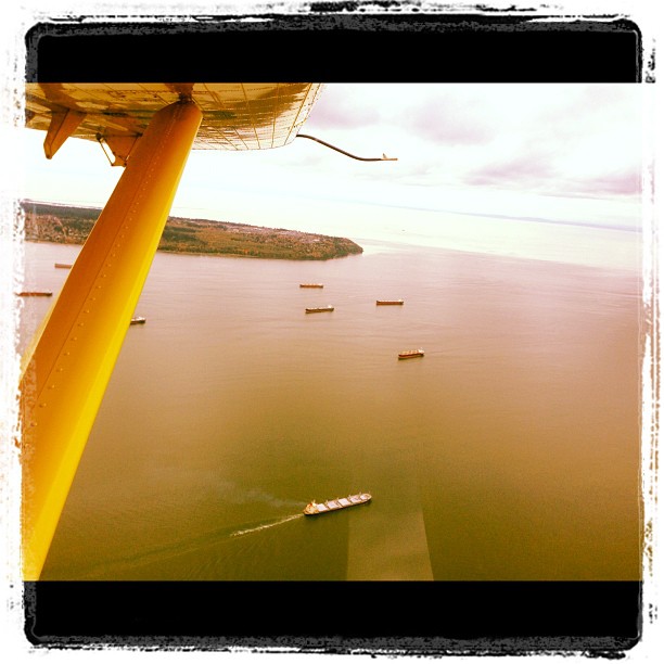 Flying over UBC